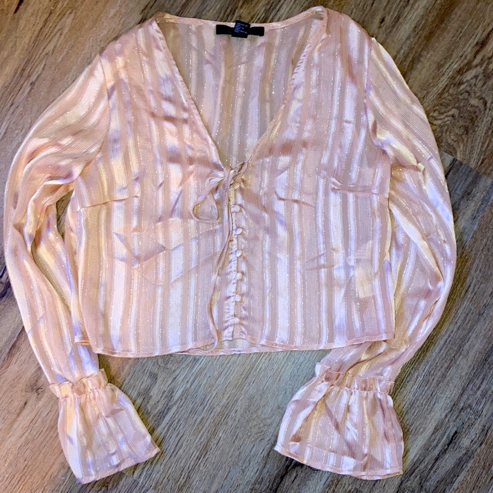 Sheer pink top